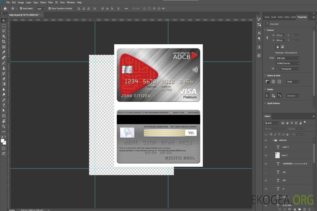 Carte Visa Platinum de la banque ADCB des Émirats Arabes Unis à Abu Dhabi template Carte Visa Platinum de la banque ADCB des Émirats Arabes Unis à Abu Dhabi template